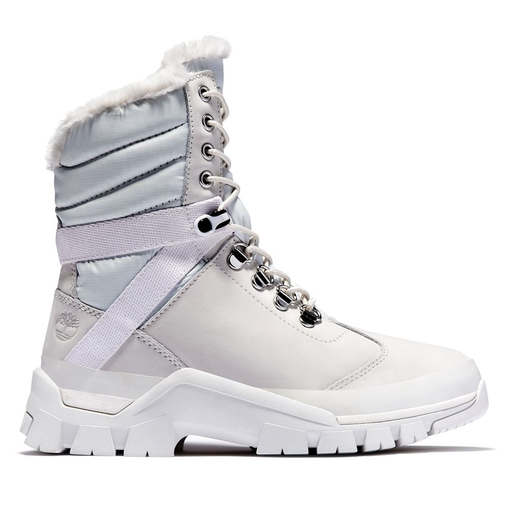 Timberland Womens Snow Boots Jenness Falls Waterproof Insulated - White - India UX1703265